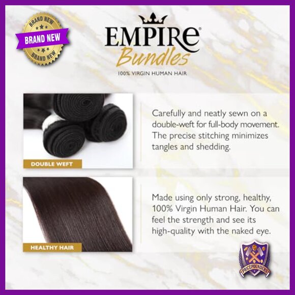 Human Hair Extensions 18-22 Inch Straight Tangle Free Sew In Weave main image 4